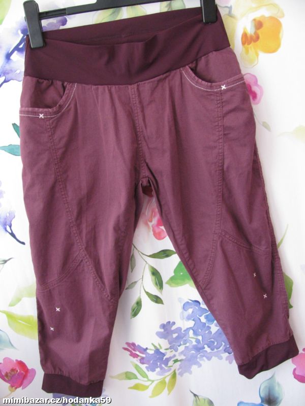 Dámské, dívčí strečové 3/4 capri kalhoty