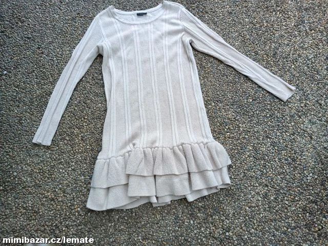 Lehké úpletové MINIšaty s volány