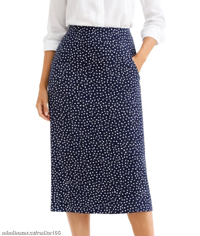 Pružná puntík sukně vel.50