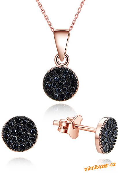 STŘÍBRNÁ SOUPRAVA NÁUŠNICE A NÁHRDELNÍK