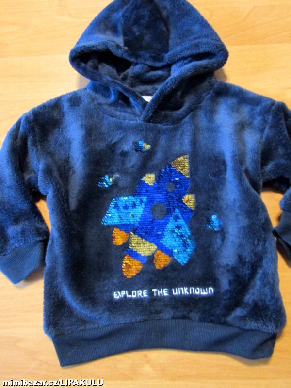 CHLAPECKÁ HEBOUČKÁ MIKINA VEL.80-86