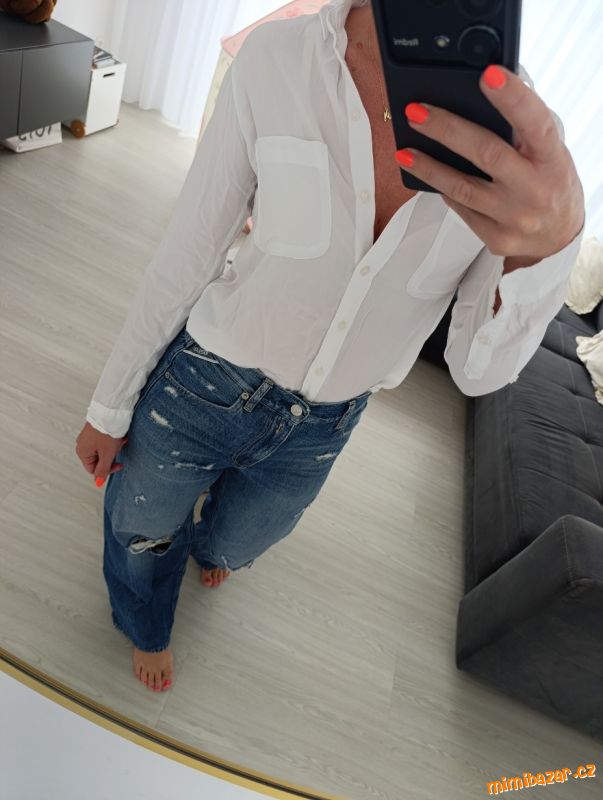 Bílá košile Abercrombie & Fitch