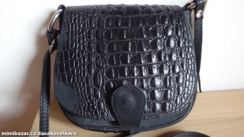 Malá kožená kabelka BORSE IN PELLE - nepoužitá