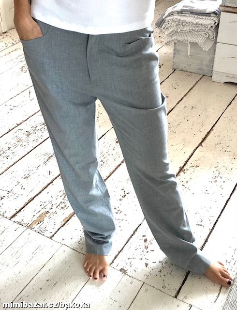 ŠEDÉ KALHOTY 36/38CO