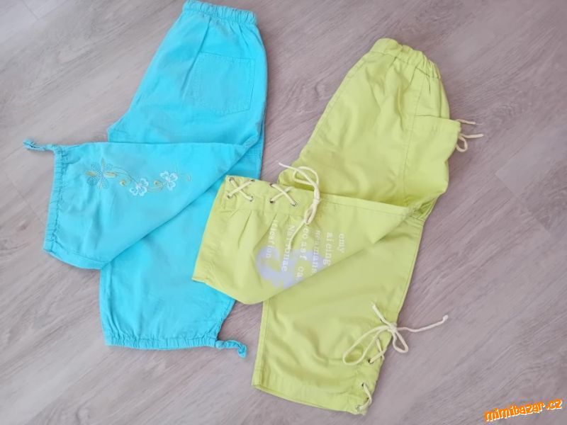 DĚTSKÉ LEHKÉ KAPSÁČOVÉ KALHOTY - vel.116/122