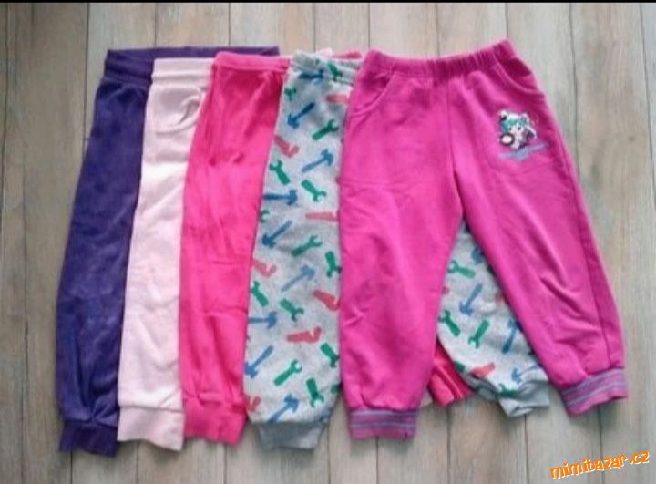 Dívčí tepláčky 5ks vel.86/92