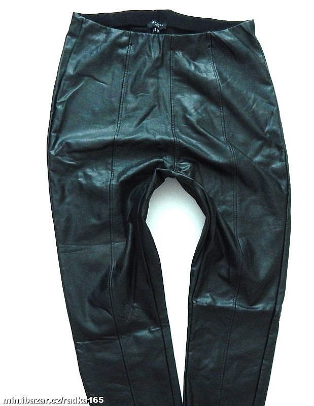 Měkoučké koženkové kalhoty vel.46/48