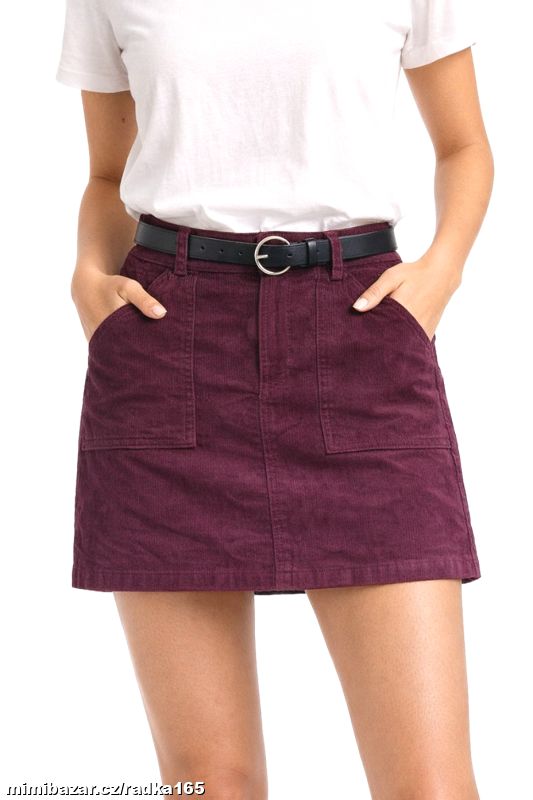Manšestrová sukně s páskem vel.50