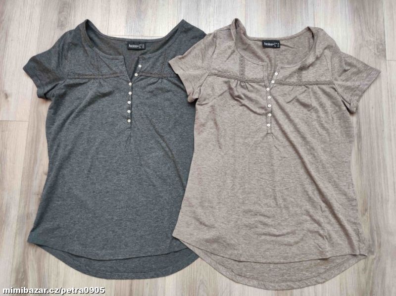 Dámské triko krátký rukáv vel. 40 2 kusy top stav