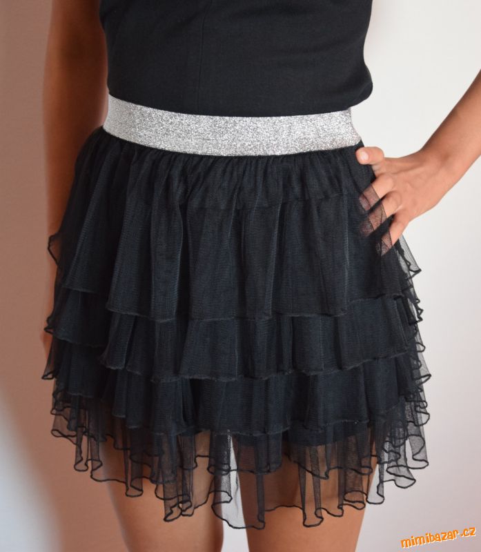 Šifonová sukně do pasu (XXS - S)