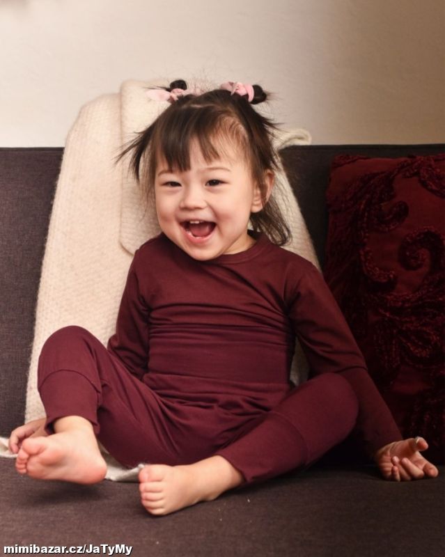 Kalhoty Baggy bordó, vel. 68, SKLADEM