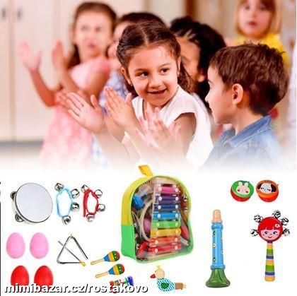 Set hudebních nástrojů v batůžku