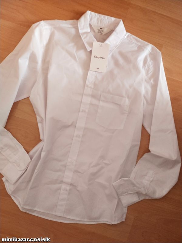 Bílá chlapecká společenská košile H&M