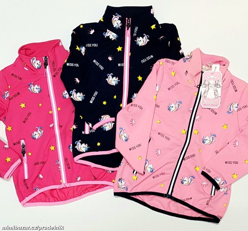 Dívčí mikina s jednorožcem ve vel.98 a 104