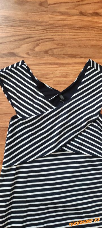 pruhované minišaty M/L