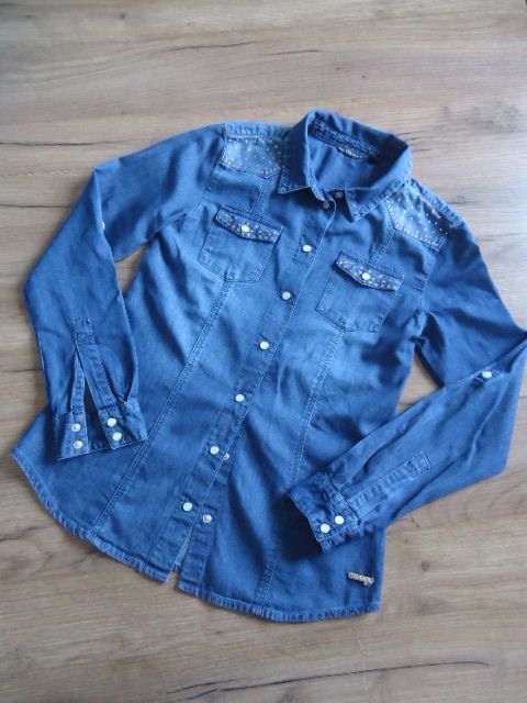 DŽÍNOVÁ RIFLOVÁ KOŠILE GUESS vel. 12 let