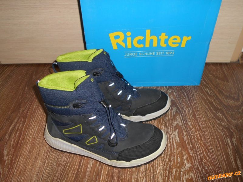 modré zimní chlapecké boty Richter 42
