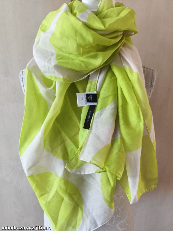 Windsor luxusní šála bavlna + hedvábí PC 4000