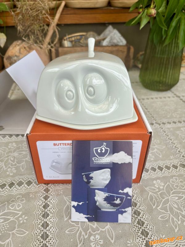 porcelánová máslenka Tassen