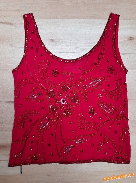 Společenský top - hedvábí