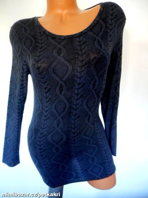 černo šedé tričko na tělo uk 12