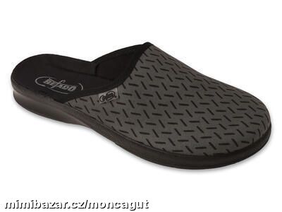 Pantofle pánské domácí 548M044 ŠEDÉ