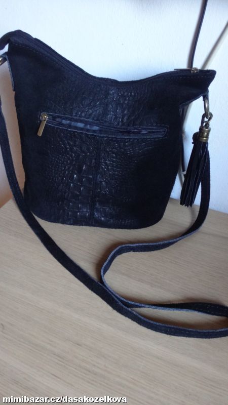 NOVÁ kožená crossbody kabelka BORSE IN PELLE