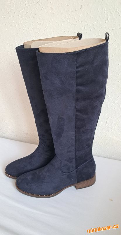 Dámské tmavomodré KOZAČKY Graceland N.O.V.É.