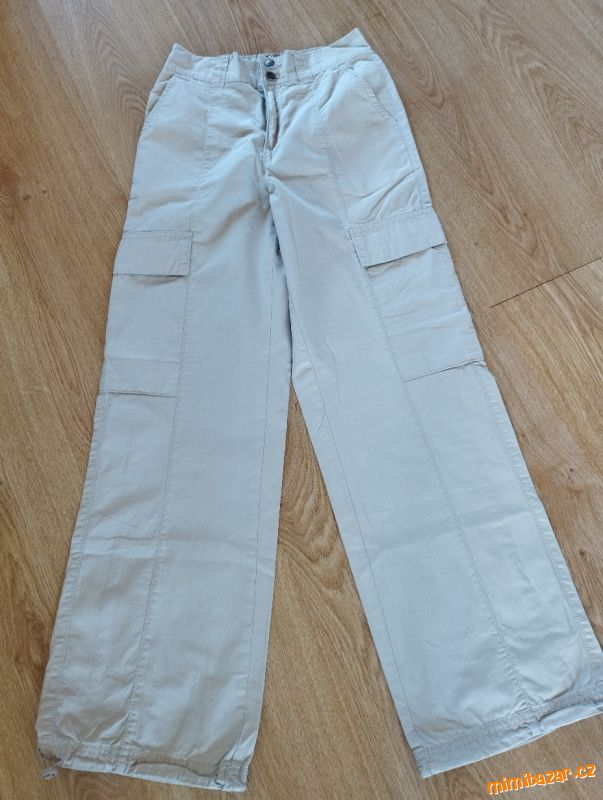 pláťené kalhoty kapsáče