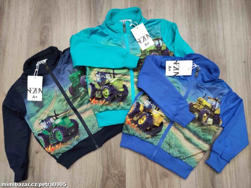 Chlapecká mikina traktor 122