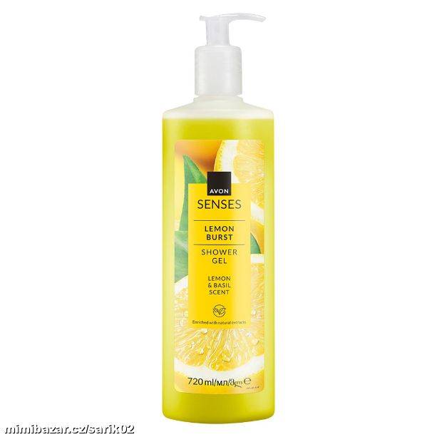 Sprchový gel s vůní citronu a bazalky