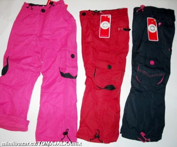 ŠUSŤÁKOVÉ KALHOTY PODŠITÉ FLEECEM 98/128 na jaro