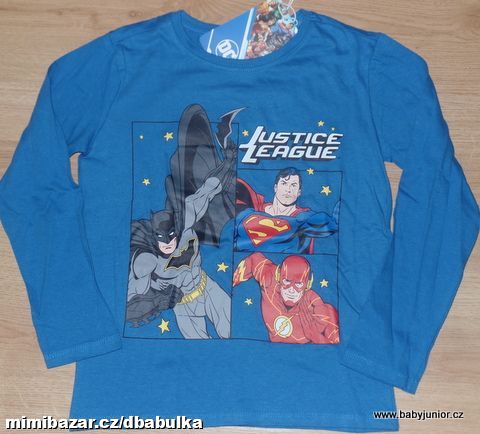 DC TRIKO dlouhý rukáv / Batman, Superman, Flash/