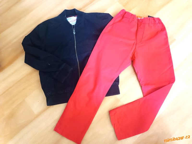 Kalhoty a bunda s podšívkou