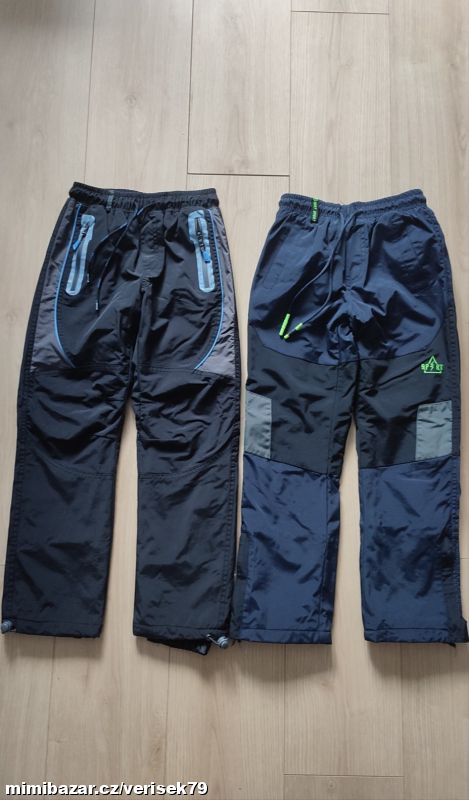 Fleecem zateplené šusťáky Wolf vel.128 set