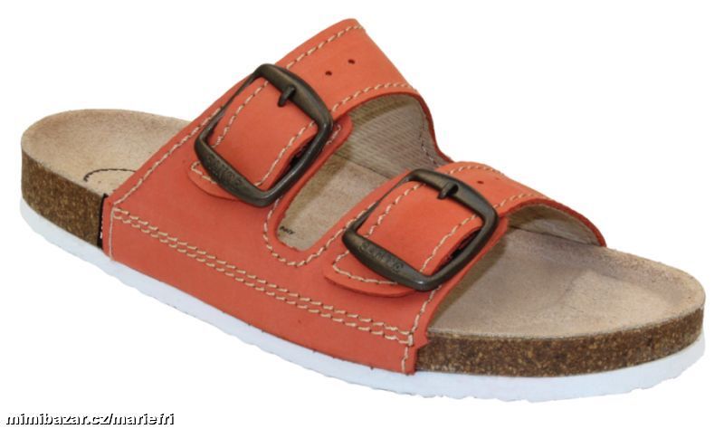 Pantofle, korkáče/přezůvky SANTÉ D/21N/42/BP losos