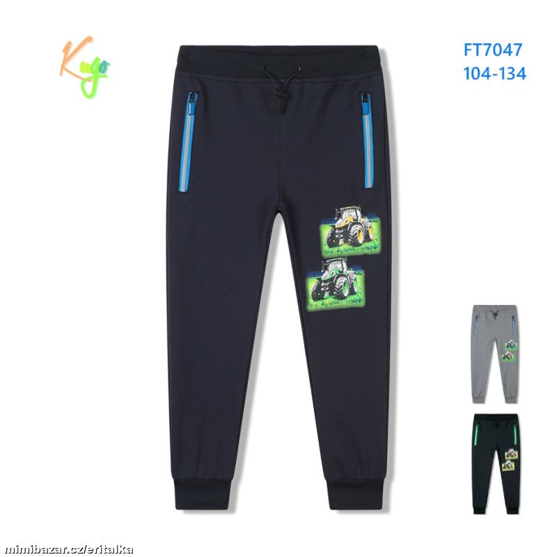 Chlapecké tepláky s traktorem Kugo - vel. 104-134