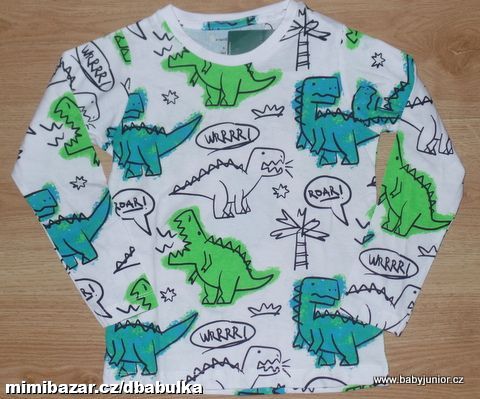 TRIKO DINOSAUŘI dlouhý rukáv