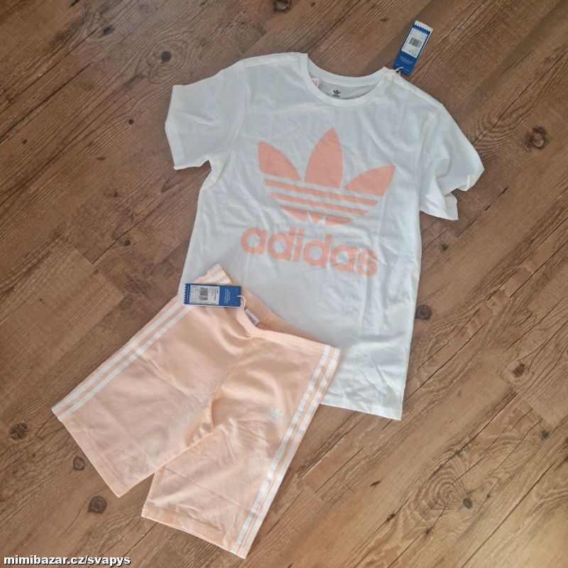 Komplet tričko a legíny Adidas vel. 164