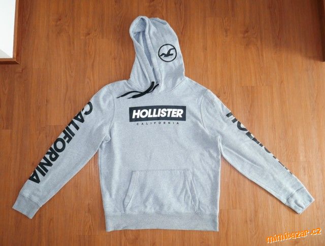 Šedá mikina Hollister