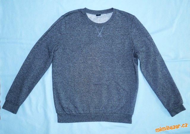 Šedá melírovaná mikina