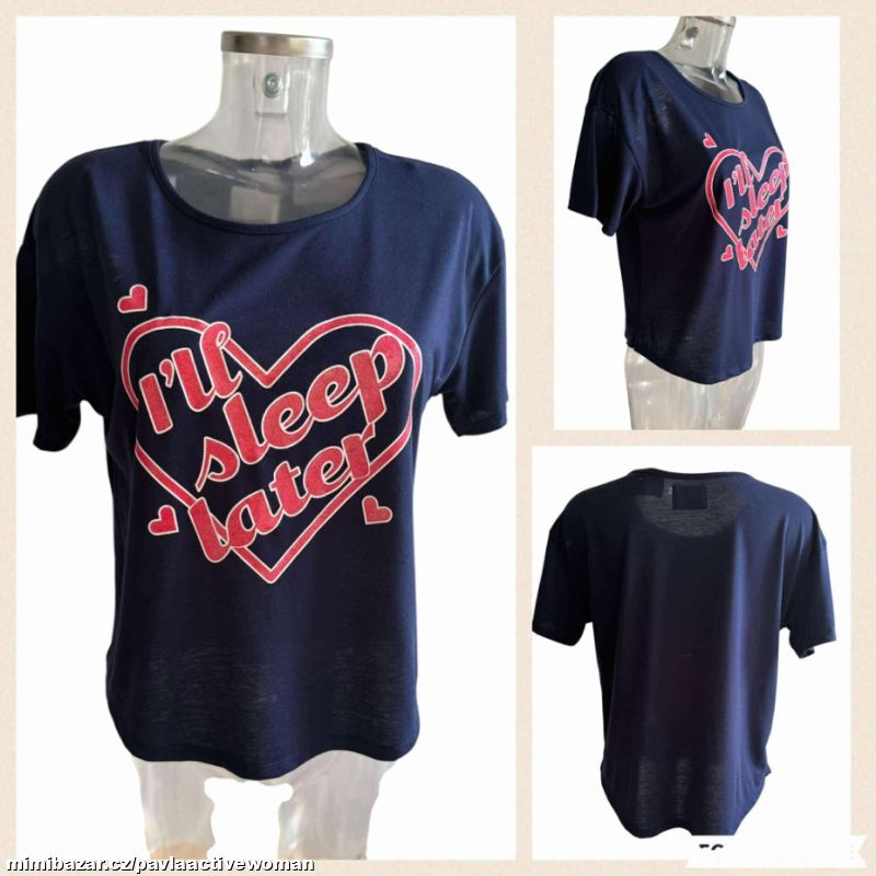 Č.3118 PRUŽNÉ LEHKÉ TRIKO NA SPANÍ NOVÉ v.M/L