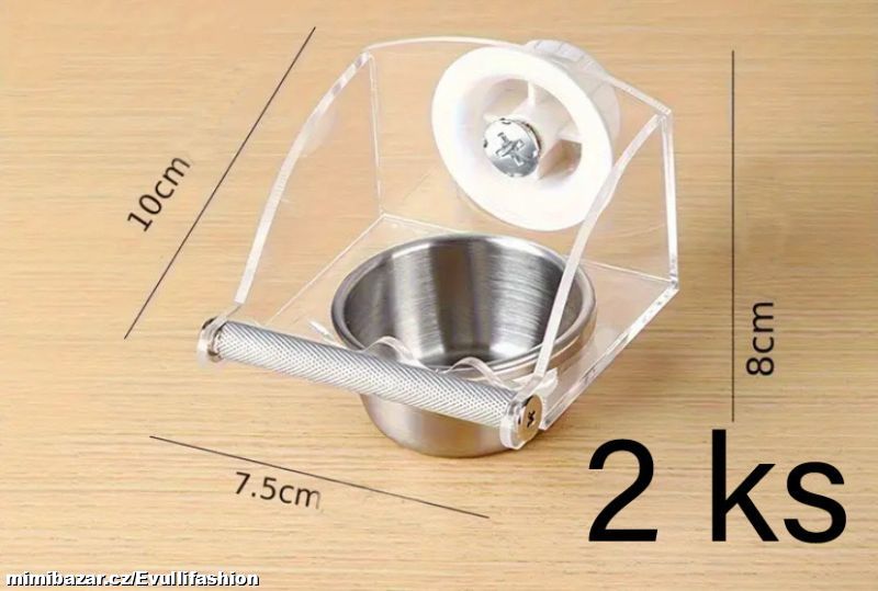 2x krmítko pro ptáčky do klece