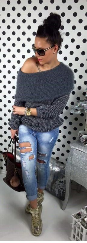 Metalický svetr vel. S/M