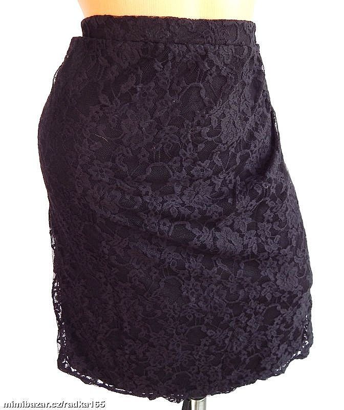 Krajkovaná sukně do gumy vel.48