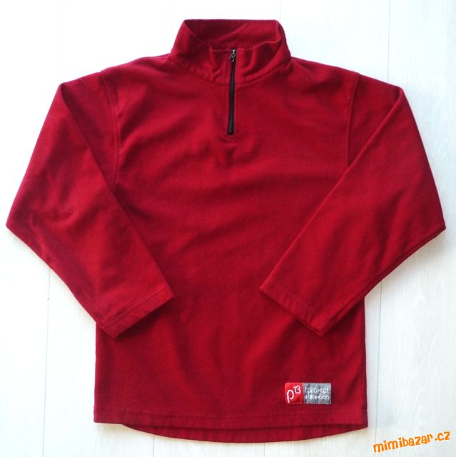 Fleecová vínová mikina