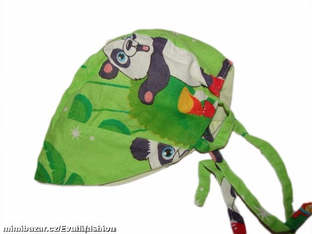 Letní plátěná čepička s kšiltem vel. 2 měsíce