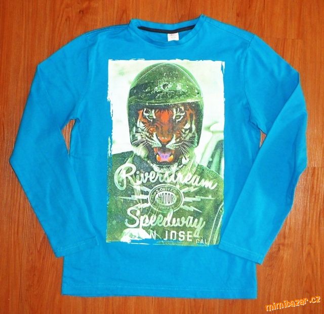 Tyrkysové tričko s tygrem