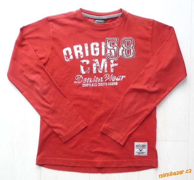 Cihlové chlapecké tričko