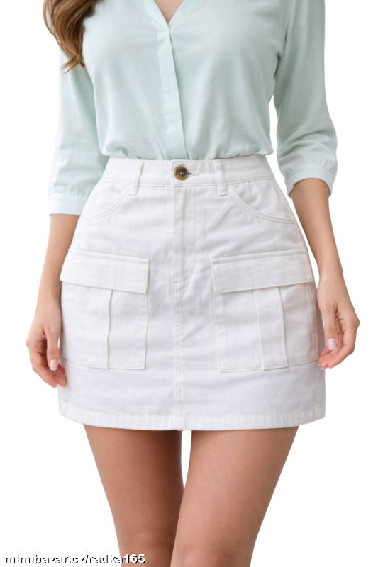 Riflová sukně s kapsami vel.38/40